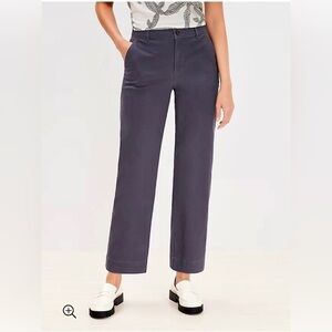 Loft Womens Chino Monroe Slim Pocket Stretch Women Coastal Gray Size 6